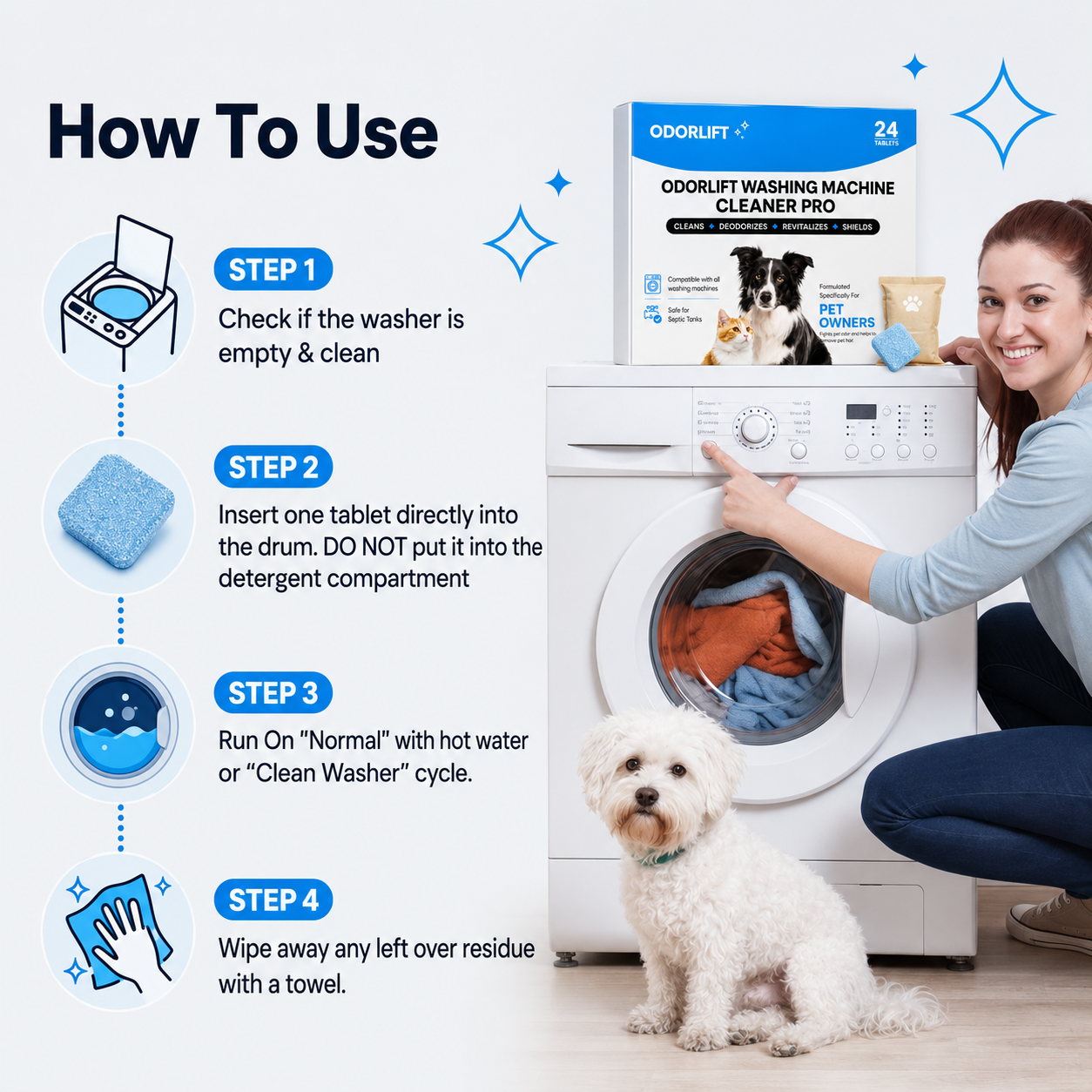 OdorLift Washing Machine Cleaner
