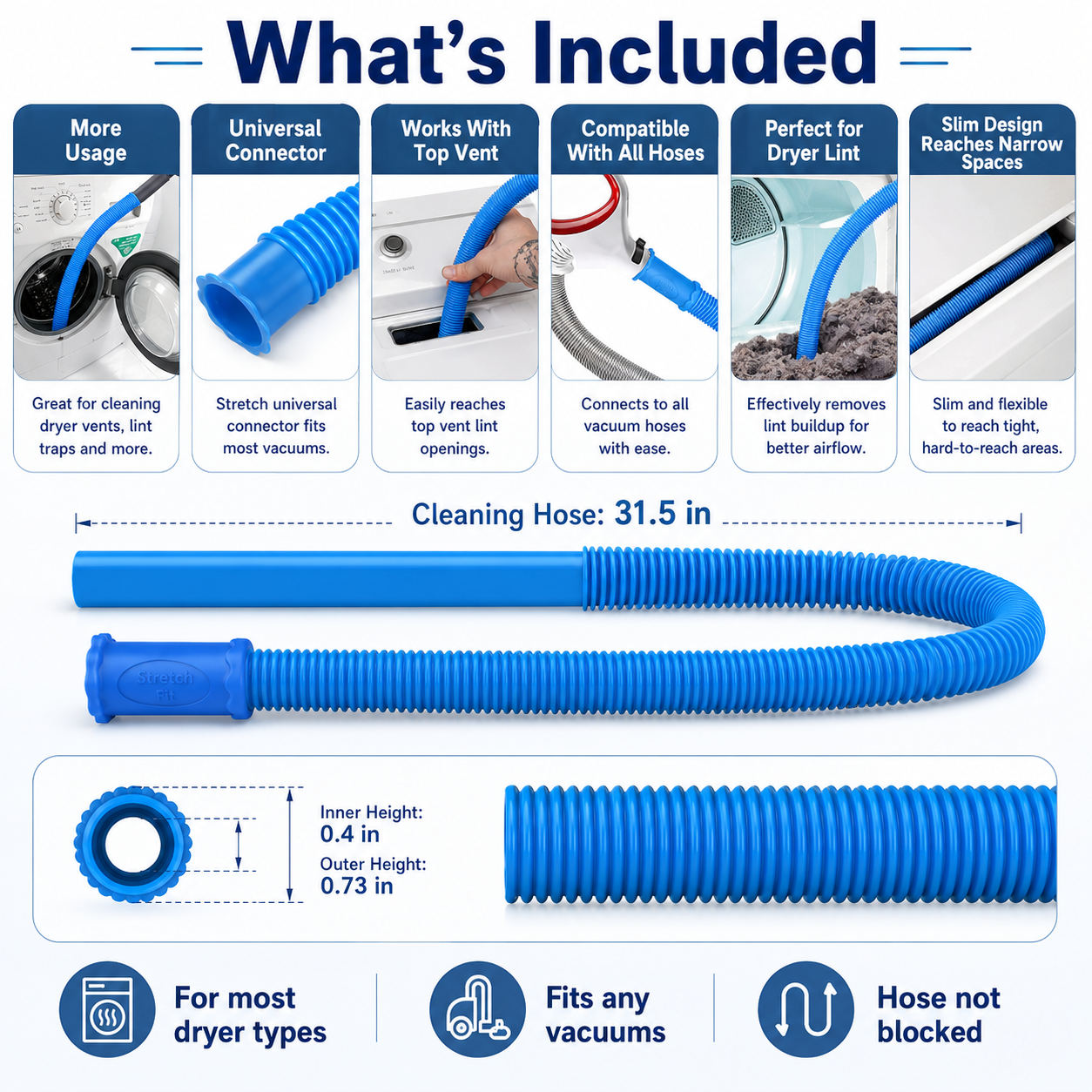 LintReach Dryer Vent Cleaning Attachment