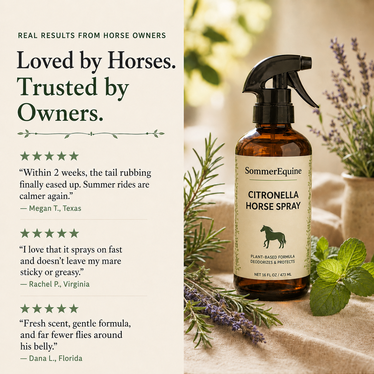 SommerEquine Horse & Pony Bug Repellent Spray