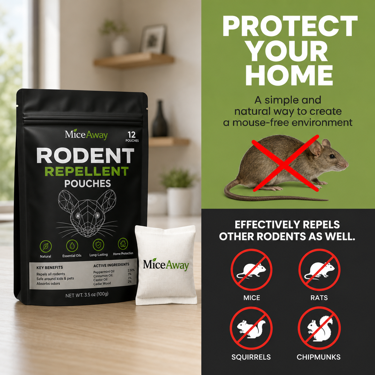MiceAway Pouches