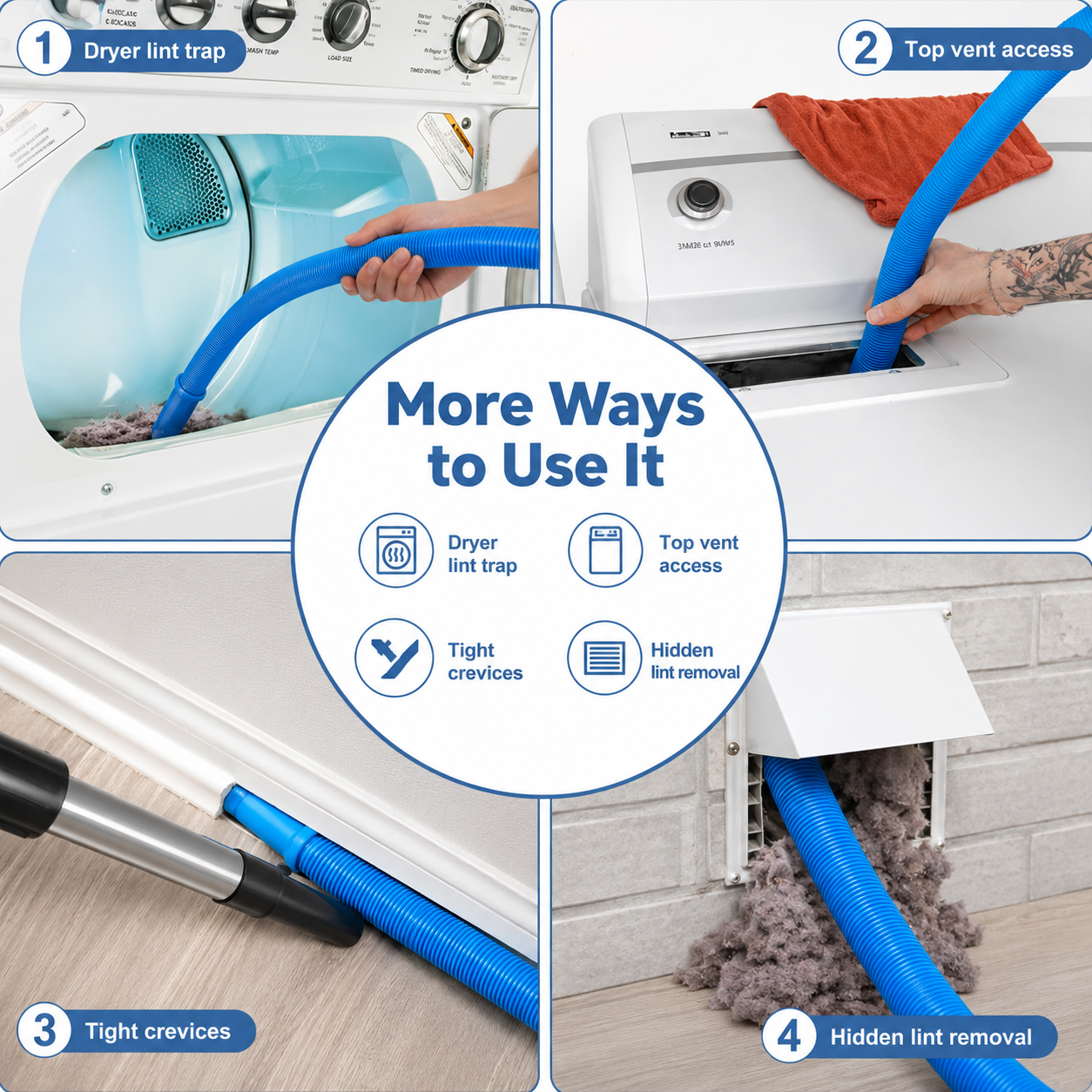 LintReach Dryer Vent Cleaning Attachment