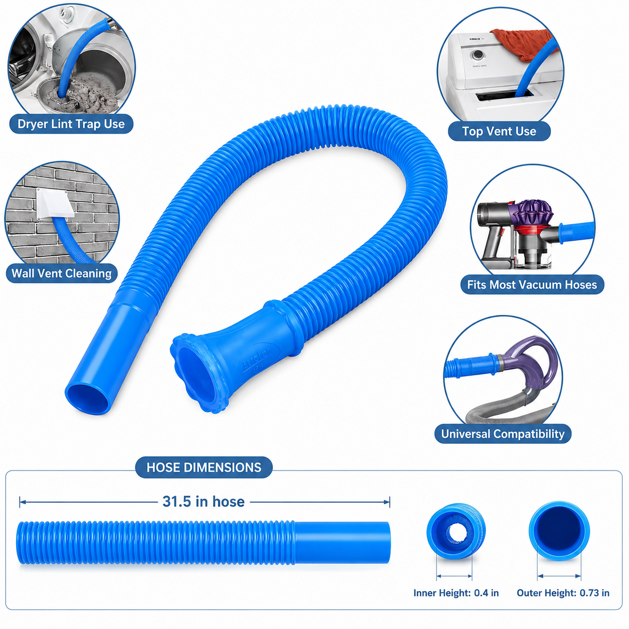 LintReach Dryer Vent Cleaning Attachment