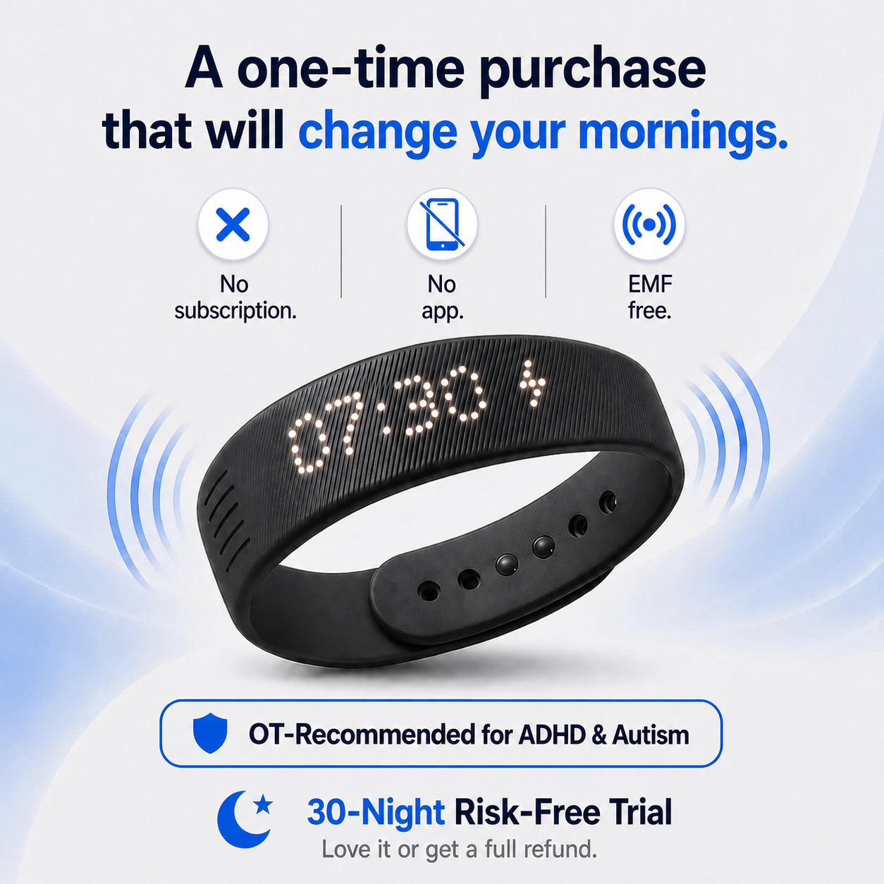 QuietRise™ Wrist Alarm
